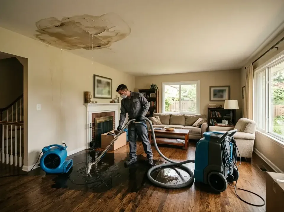 attic-pipe-burst-ceiling-drip-008 — frequently asked questions, Water Damage Restoration & Carpet Care in Prestbury, IL